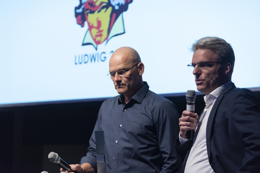 Holger Schwan und Martin Schulze bei der Ludwig Preisverleihung (Foto Jo Hempel)