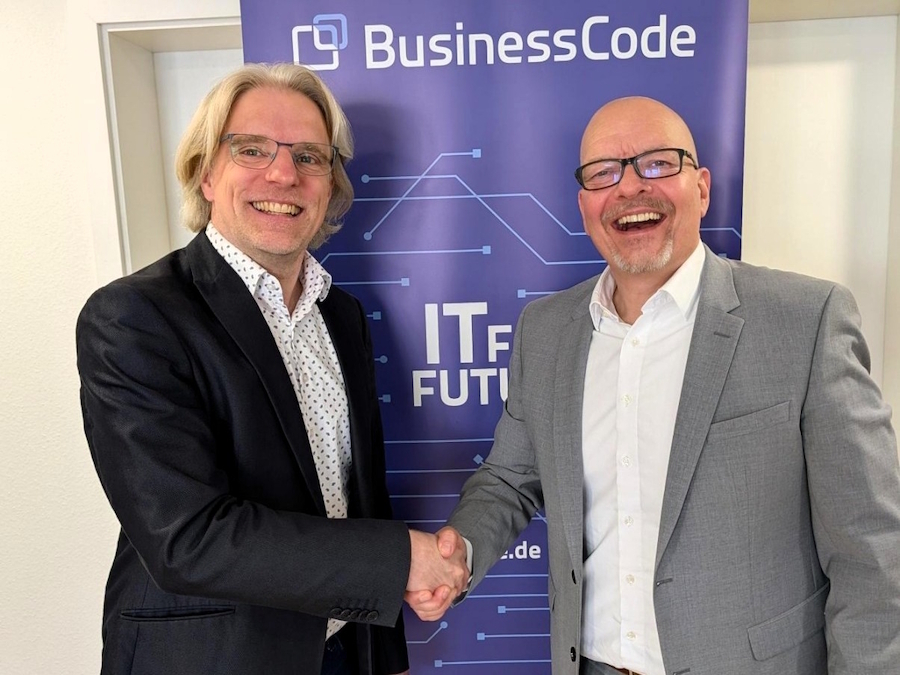 Martin Schulze and Mischa Wittek celebrate the partnership